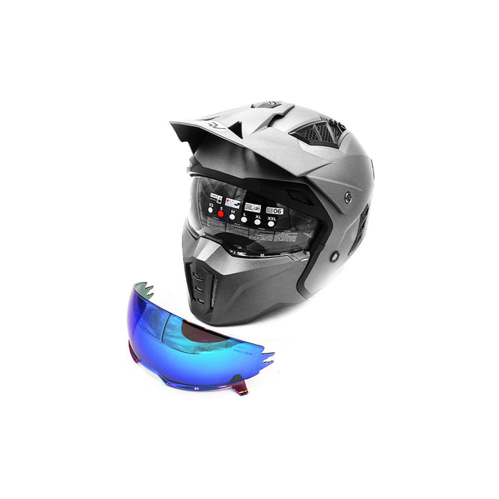 Casque street FRV gris métallique mat (taille S à XL) (L)
