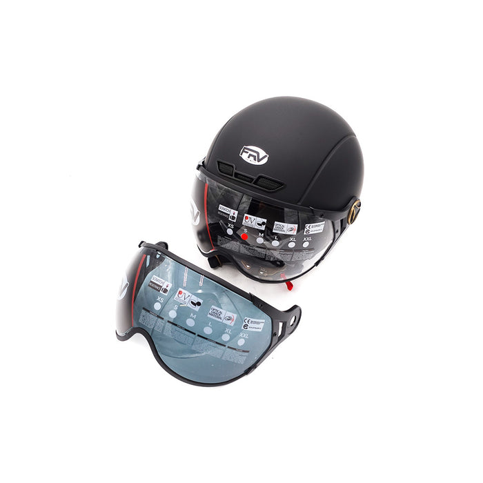 Casque JET FRV noir mat (taille XS à XXL) (S)