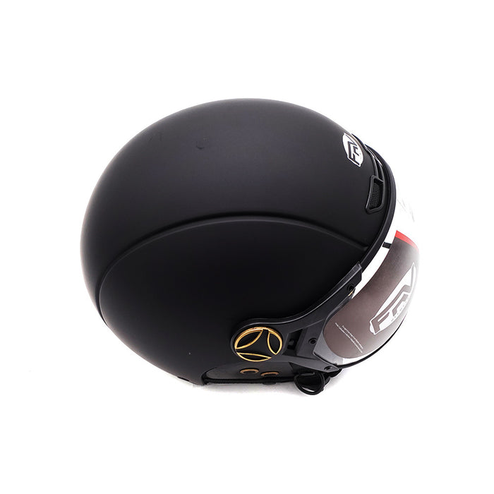Casque JET  noir mat (taille XS à XXL) (XS)