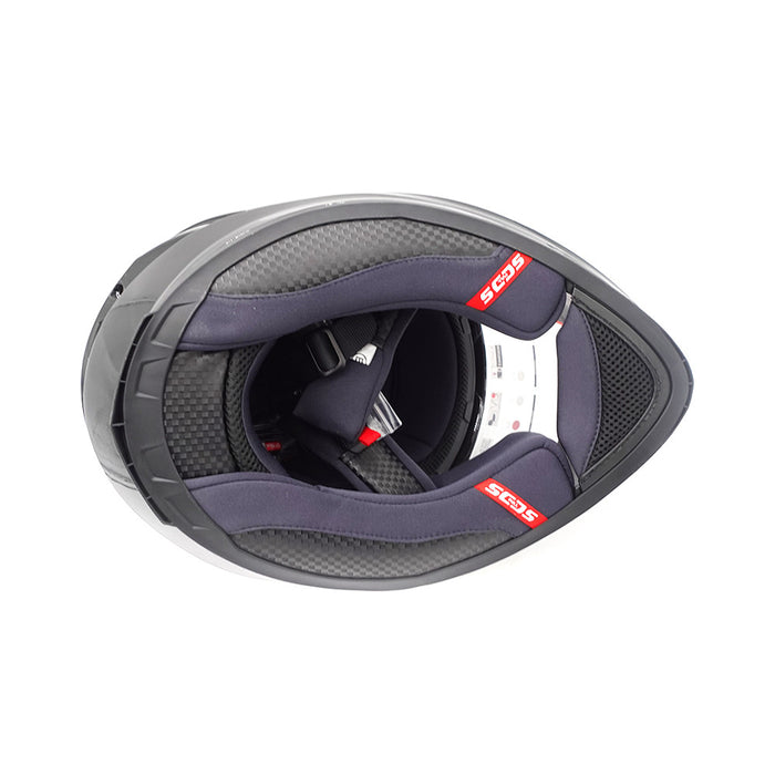 Casque intégral FRV noir (taille S à XL) (M)