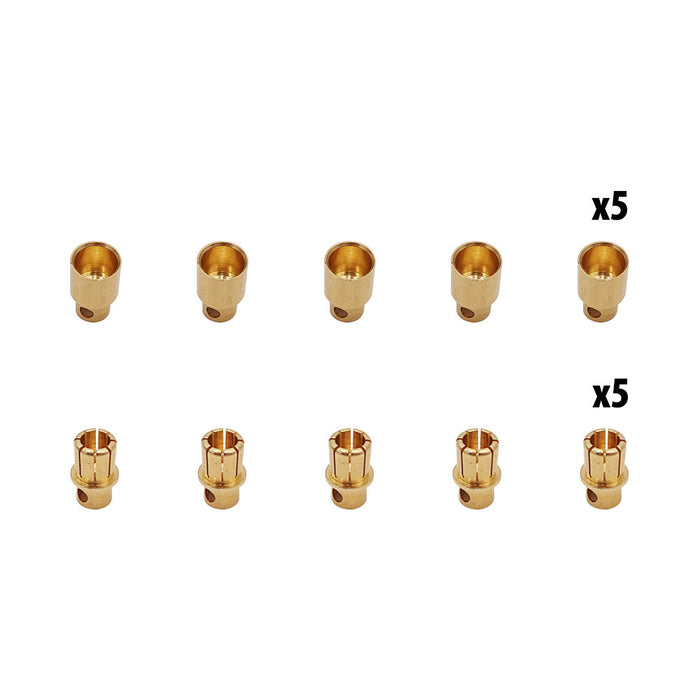Connecteurs banane 8mm x10 pcs (5 male + 5 femelles)