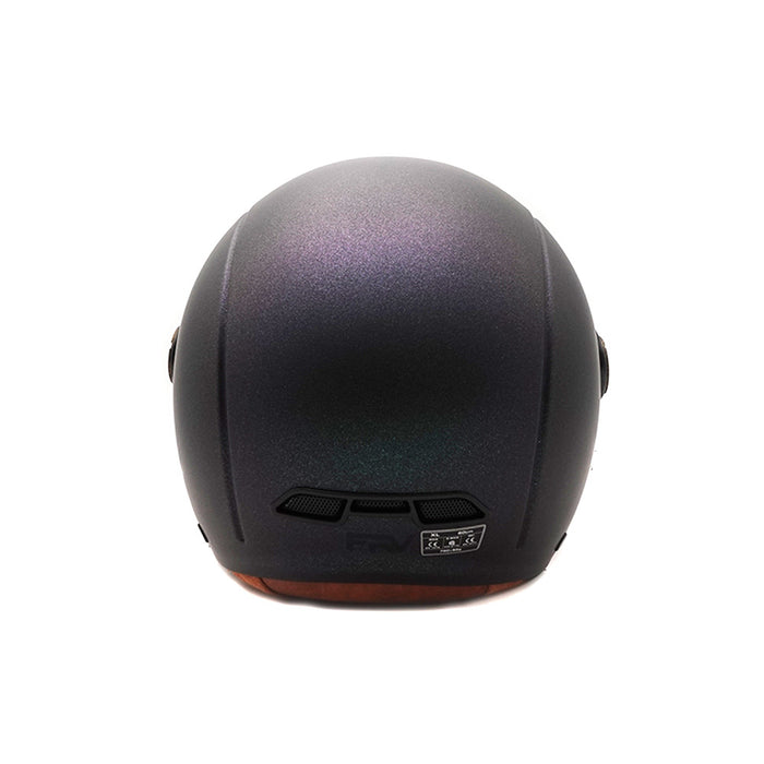 Casque JET  vert mat caméléon (taille XS à XXL) (M)
