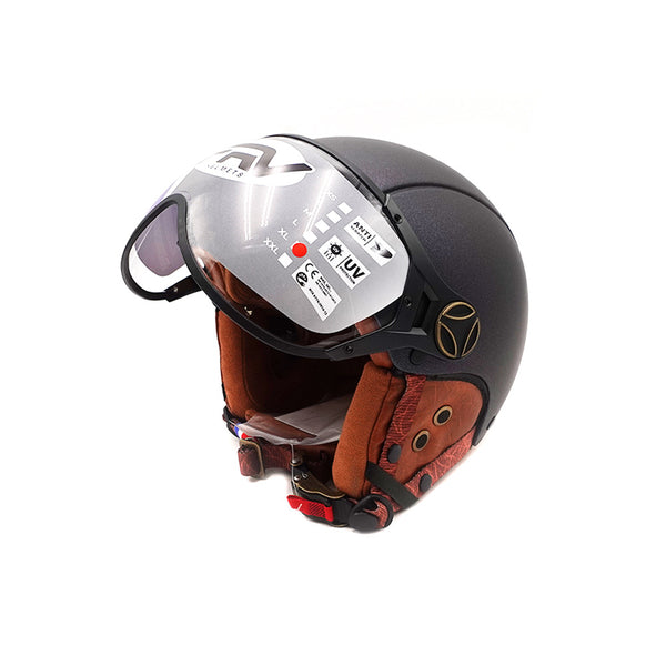 Casque JET  vert mat caméléon (taille XS à XXL) (L)