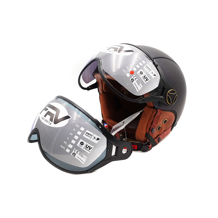 Casque JET  vert mat caméléon (taille XS à XXL) (XXL)