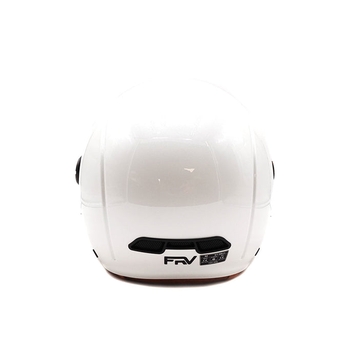 Casque JET  blanc brillant (taille XS à XXL)