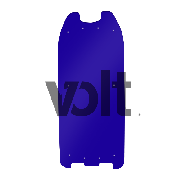CARBON REVO DOUBLURE DE DECK 3MM BLEU - DUALTRON 2 - SteedyTrott.com