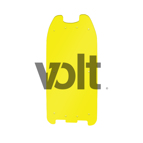 CARBON REVO DOUBLURE DE DECK 3MM JAUNE - DUALTRON 1/RAPTOR - SteedyTrott.com