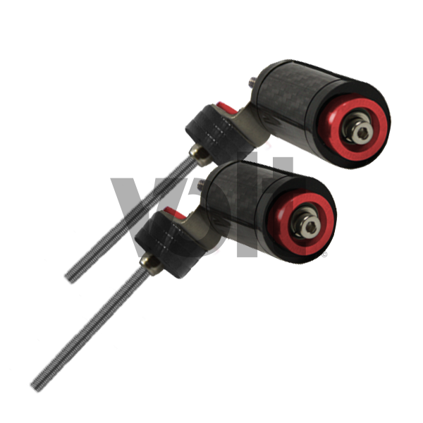 CARBON REVO SUPPORT DE PHARE AVANT (PAIRE) - NINEBOT - SteedyTrott.com