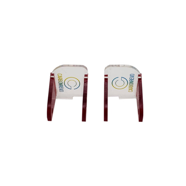 CARBONREVO CACHE LED AVANT ROUGE TRANSLUCIDE -PAIRE - DUALTRON RAPTOR/1/2/ULTRA - SteedyTrott.com