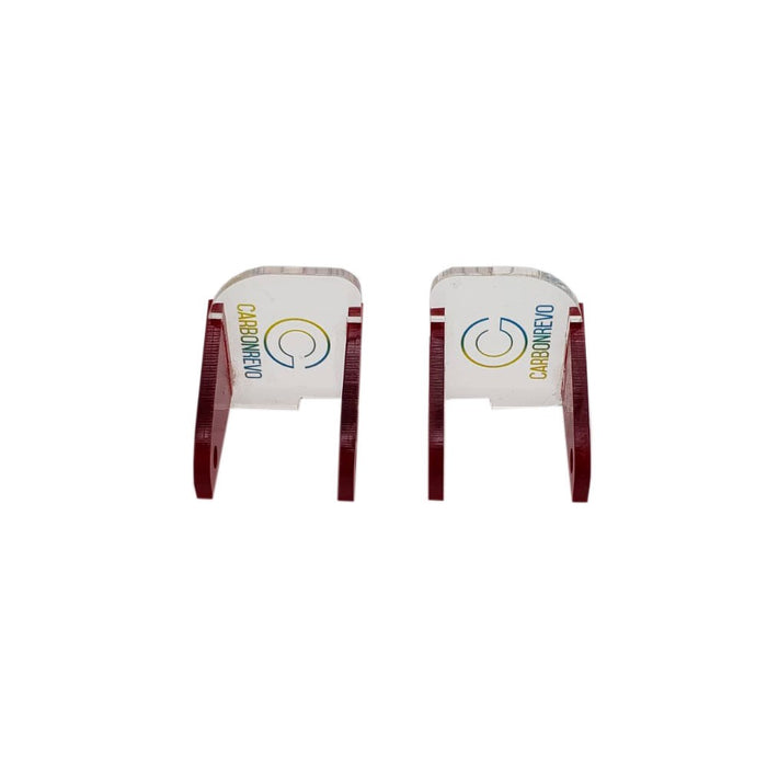 CARBONREVO CACHE LED AVANT ROUGE TRANSLUCIDE -PAIRE - DUALTRON RAPTOR/1/2/ULTRA - SteedyTrott.com