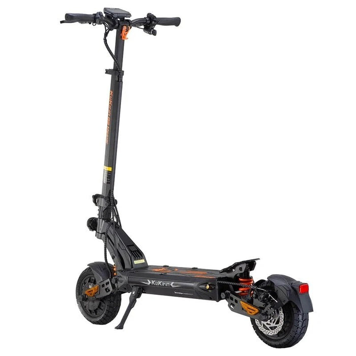 Kukirin G2 Master vue avant trois quarts avec béquille latérale - SteedyTrott.com