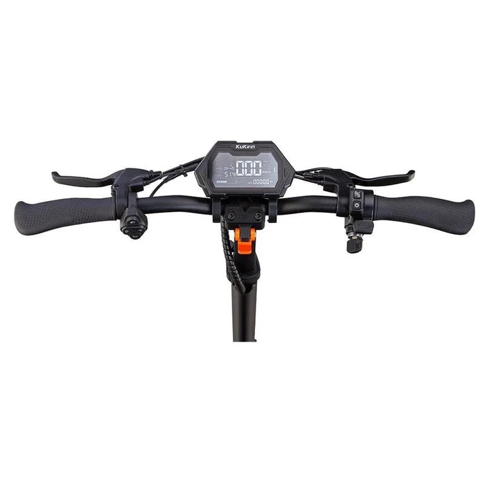 Écran LED de la Kukirin G2 Master affichant vitesse, batterie et mode - SteedyTrott.com