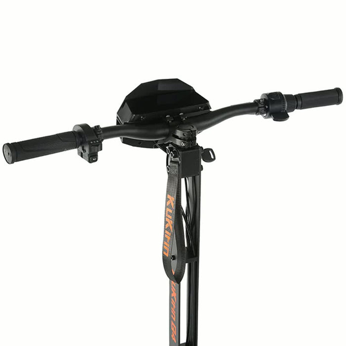 Guidon et écran tactile de la Kukirin G4 vus du dessus - SteedyTrott.com