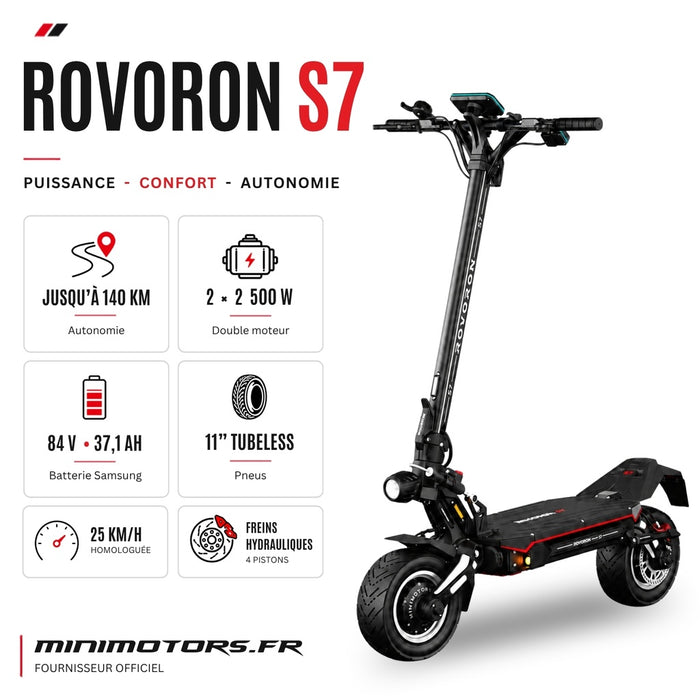 Trottinette électrique Rovoron S7 84V 37Ah - SteedyTrott.com